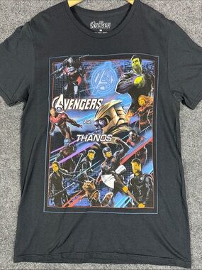 Marvel Avengers Endgame Thanos Black Graphic T-Shirt Size M